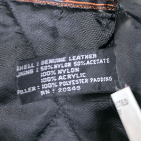 VINTAGE EXCELLED FRINGE LEATHER JACKET - Picture 6 of 11